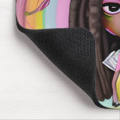 Paaseiermuis met een zwart meisje Magic Melanin Gi Muismat (Hoek)