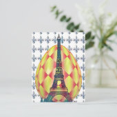 Paaseieroliefabriek, Paris Fleur-de-lis Feestdagenkaart (Staand voorkant)