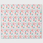 Paaseierpasteien Bunny Ears Pattern Cadeaupapier (Vlak)