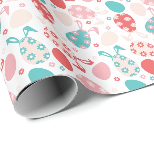 Paaseierpasteien Bunny Ears Pattern Cadeaupapier (Rol Hoek)