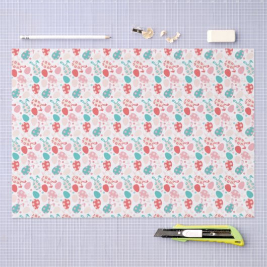 Paaseierpasteien Bunny Ears Pattern Tissuepapier (Craft)