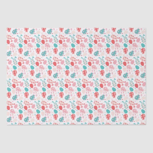 Paaseierpasteien Bunny Ears Pattern Tissuepapier (Voorkant)