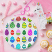 Paaseierpatroon Papieren Bordje (Feest)