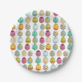 Paaseierpatroon Papieren Bordje (Voorkant)