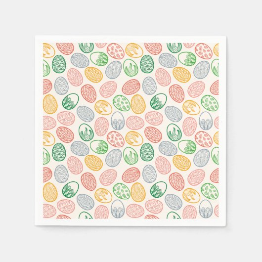 paaseierpatroon | Papieren Servetten (Voorkant)