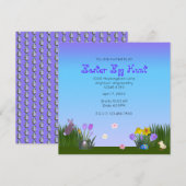 Paaseiershunt - 5,25-inch vierkant save the date (Voorkant / Achterkant)