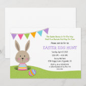 Paaseiershunt met Bunny met korf eieren in IV Kaart (Voorkant / Achterkant)