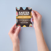 Paaseiershunt met paaseieren flyer (Hand)