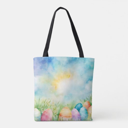 Paaseierstaartje | Vrolijk Pasen Tote Bag (Achterkant)