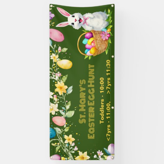 Paaseierstunt buitenste banner (Verticaal)