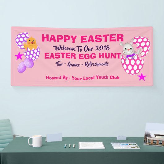 Paaseierstunt Kinder klaver Spandoek (Beurs)