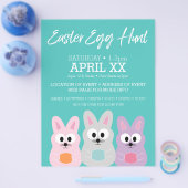 Paaseierstunts - Kute Bunny Rabbits Flyer (Enkel)