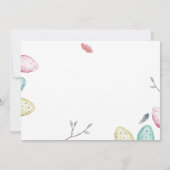 Paaseiertante nodigt Brunch Spring Celebration uit Kaart (Achterkant)