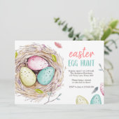 Paaseiertante nodigt Brunch Spring Celebration uit Kaart (Staand voorkant)