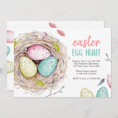 Paaseiertante nodigt Brunch Spring Celebration uit Kaart (Voorkant / Achterkant)
