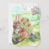 Paaseiertshunt nodigt uit kaart (Voorkant)