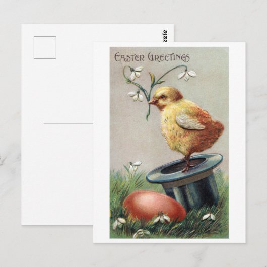  paaseierventiel briefkaart (Voorkant / Achterkant)