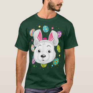 Paaseierver Bunny Ear Polar Beer Pasen T-shirt