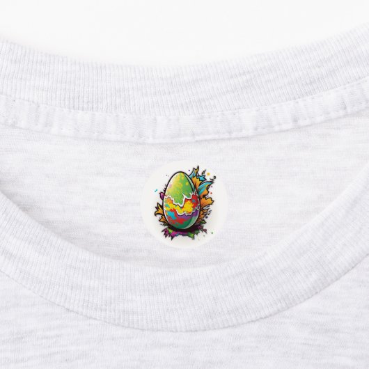 Paaseigraffiti Labels (Aangebracht)