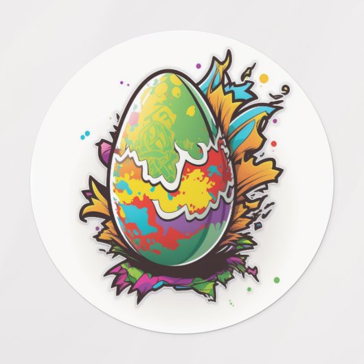 Paaseigraffiti Labels (Design 1)