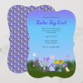 paaseihunt 5 inch bij 7 inch save the date (Voorkant / Achterkant)