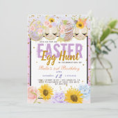 Paaseihunt Birthday Kaart (Staand voorkant)