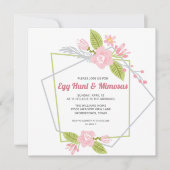 paaseihunt Mimosas Brunch Floral Party Feestdagenkaart (Voorkant)