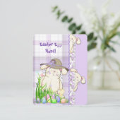 Paaseihunt nodigt uit kaart (Staand voorkant)