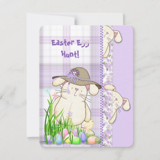 Paaseihunt nodigt uit kaart (Voorkant)