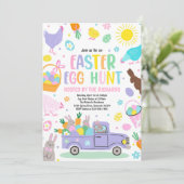 Paaseihunt Voorjaarsfeest van de oostereier Kaart (Staand voorkant)