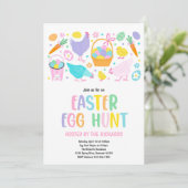 Paaseihunt Voorjaarsfeest van de oostereier Kaart (Staand voorkant)