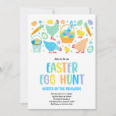 Paaseihunt Voorjaarsfeest van de oostereier Kaart (Voorkant)