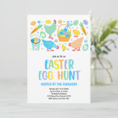 Paaseihunt Voorjaarsfeest van de oostereier Kaart (Staand voorkant)