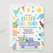 Paaseihunt Voorjaarsfeest van de oostereier Kaart (Voorkant)