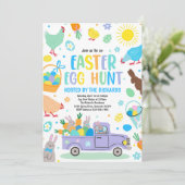 Paaseihunt Voorjaarsfeest van de oostereier Kaart (Staand voorkant)