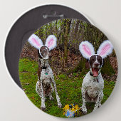 Paaseijacht en partijdeghuizen Grote ronde Button (Voorkant /achterkant)