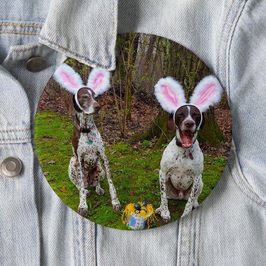 Paaseijacht en partijdeghuizen Grote ronde Button (In situ)