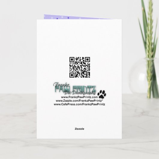 Paaseikoekjes - Bichon Frise Feestdagen Kaart (Achterkant)