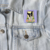 Paaseikoekjes - Boston Terrier Vierkante Button 5,1 Cm (In situ)
