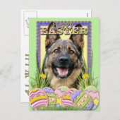 Paaseikoekjes - German Shepherd Feestdagenkaart (Voorkant / Achterkant)