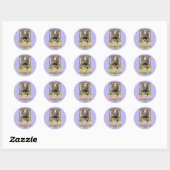 Paaseikoekjes - German Shepherd Ronde Sticker (Vel)