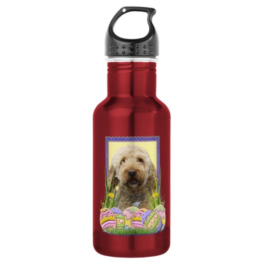 Paaseikoekjes - GoldenDoodle Waterfles (Voorkant)