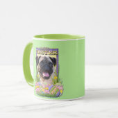 Paaseikoekjes - Pug Mok (Voorkant links)