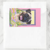 Paaseikoekjes - Pug Rechthoekige Sticker (Tas)