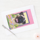 Paaseikoekjes - Pug Rechthoekige Sticker (Envelop)