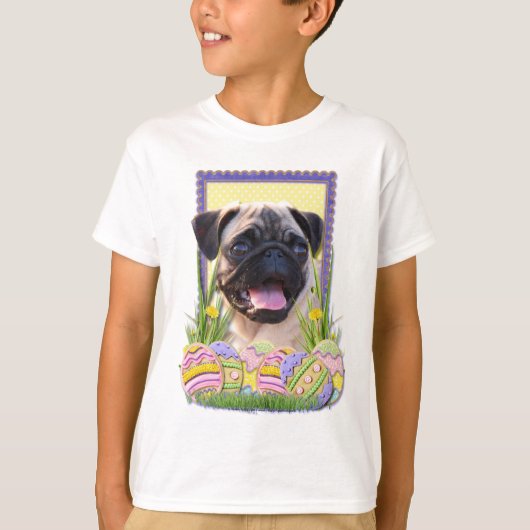 Paaseikoekjes - Pug T-shirt (Voorkant)