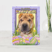 Paaseikoekjes - Shar Pei Feestdagen Kaart (Voorkant)