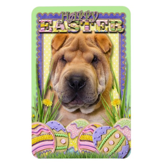 Paaseikoekjes - Shar Pei Magneet (Verticaal)