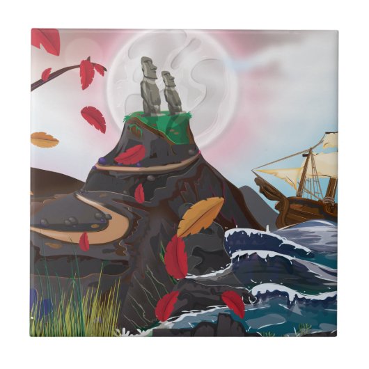 Paaseiland Adventure Tegeltje (Voorkant)