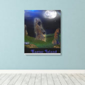 Paaseiland Art poster Canvas Afdruk (Insitu (Houten vloer))